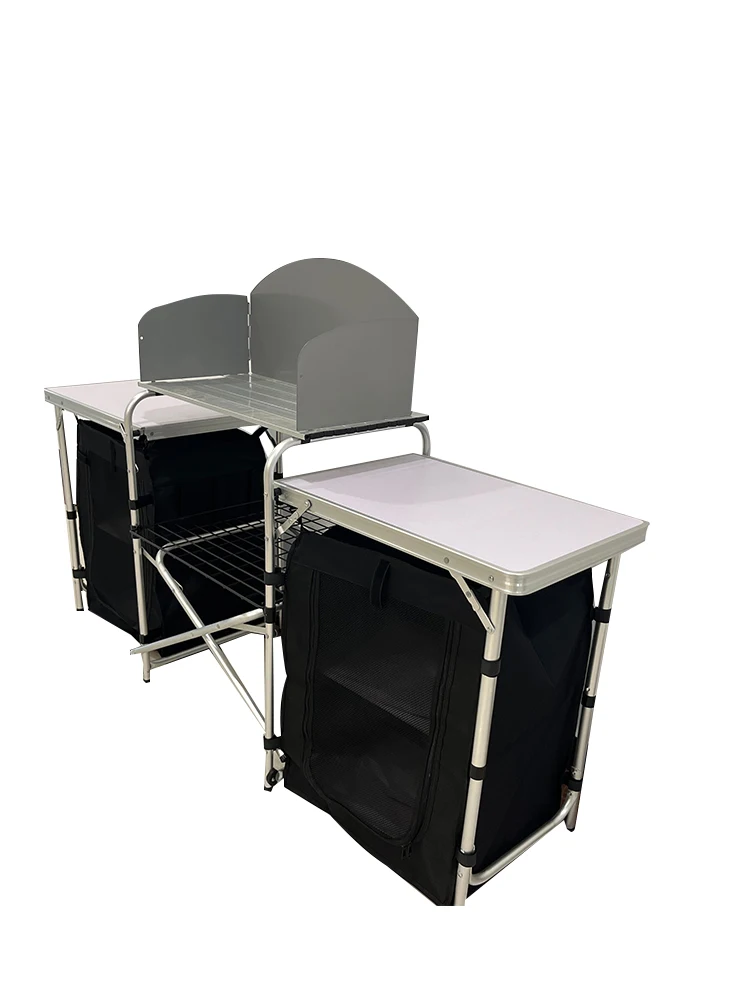 Mesa de Cozinha Portátil de Al - Outdoor Camping Kitchen Table avaliação e preço