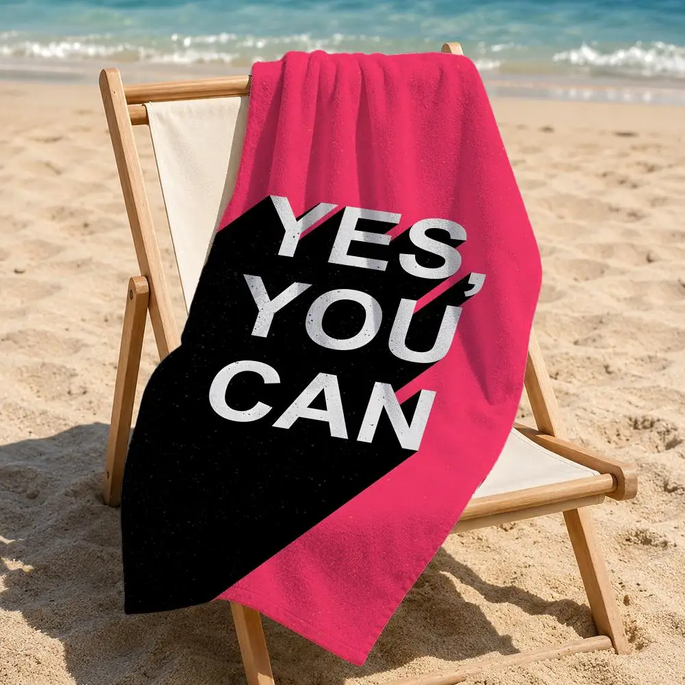 Toalha de praia Quote Y-Yes Yo - Outdoor Camping Quotes avaliação e preço