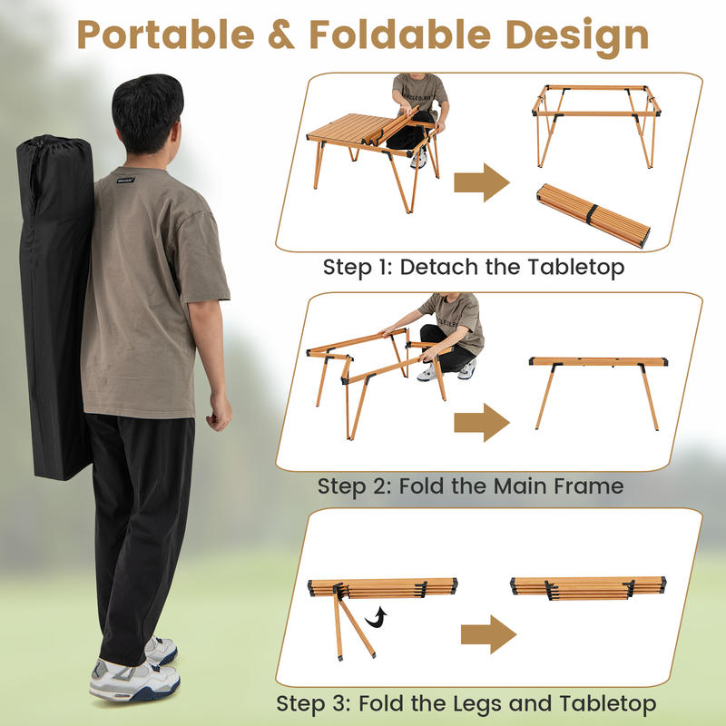 Mesa de Piquenique Dobrável In - Outdoor Camping Bag avaliação e preço